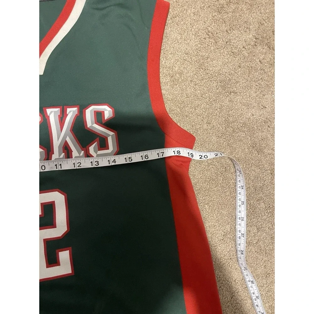 Jabari Parker Adidas NBA Milwaukee Bucks Away Green Climalite  Jersey Size Small